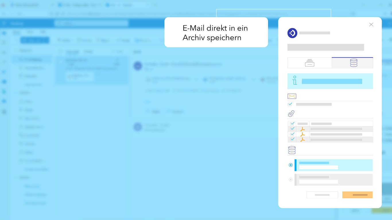 E-Mails direkt in einem DocuWare Archiv speichern